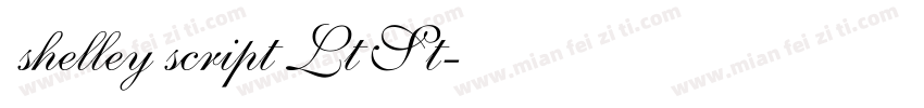 shelley script Lt St字体转换